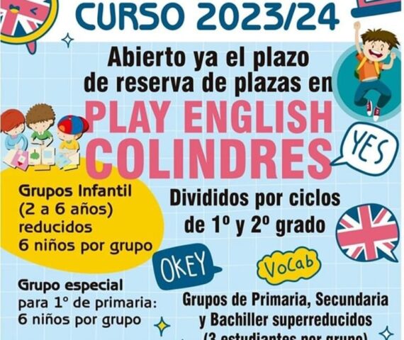 Reservar plazas inscripciones play english colindres 2023